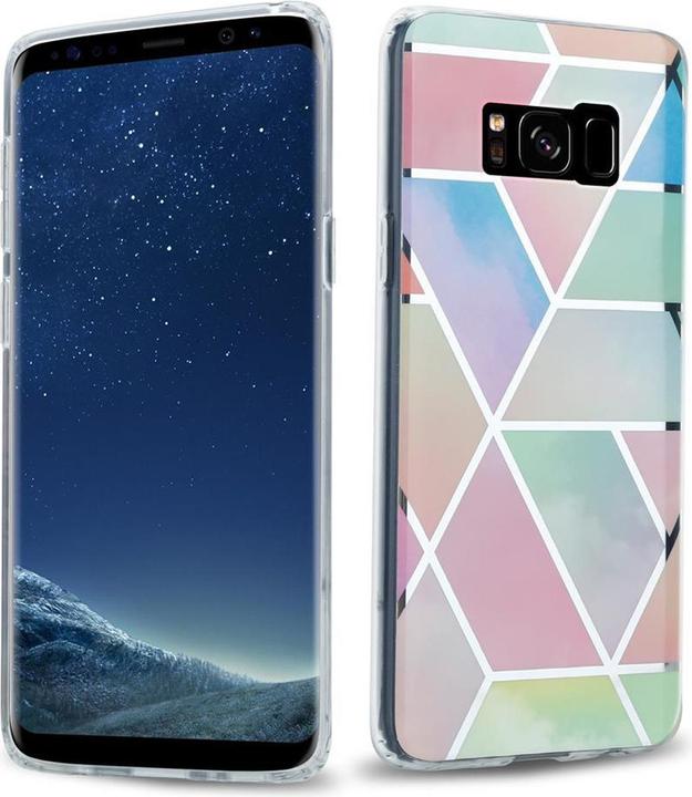 Image du produit Cadorabo Couverture IMD TPU Marbre coloré (Samsung Galaxy S8+)