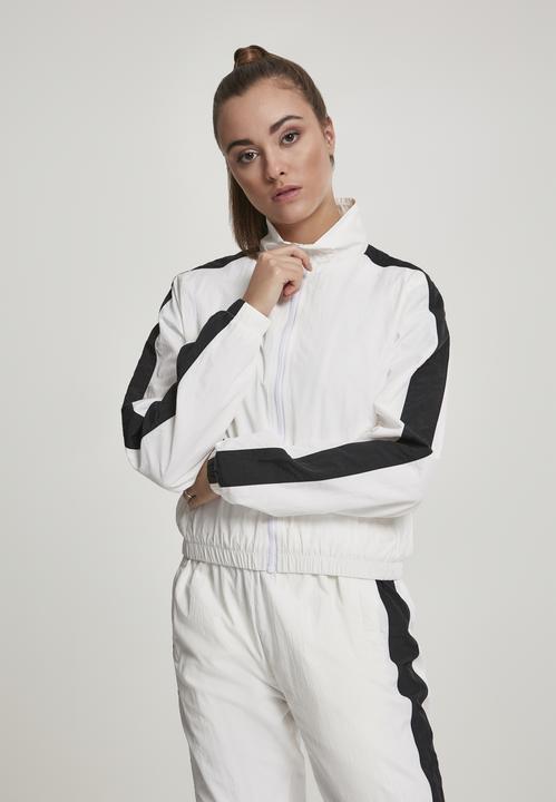 Produktbild Urban Classics Ladies Short Striped Crinkle Track Jacket (XL)