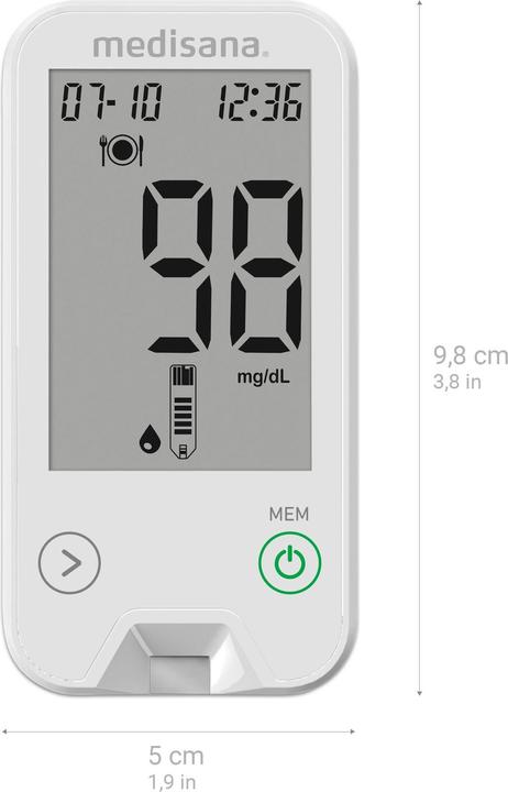 Productafbeelding Medisana MediTouch (Glucosemonitors)
