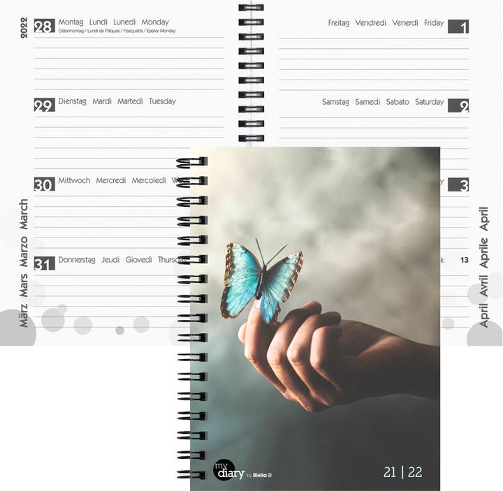 Biella Student Agenda Wire-O (A5, Italian, French, English, German)