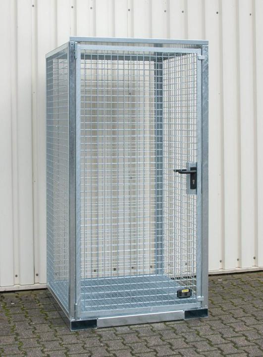 Produktbild eurokraft pro Gasflaschencontainer, montiert