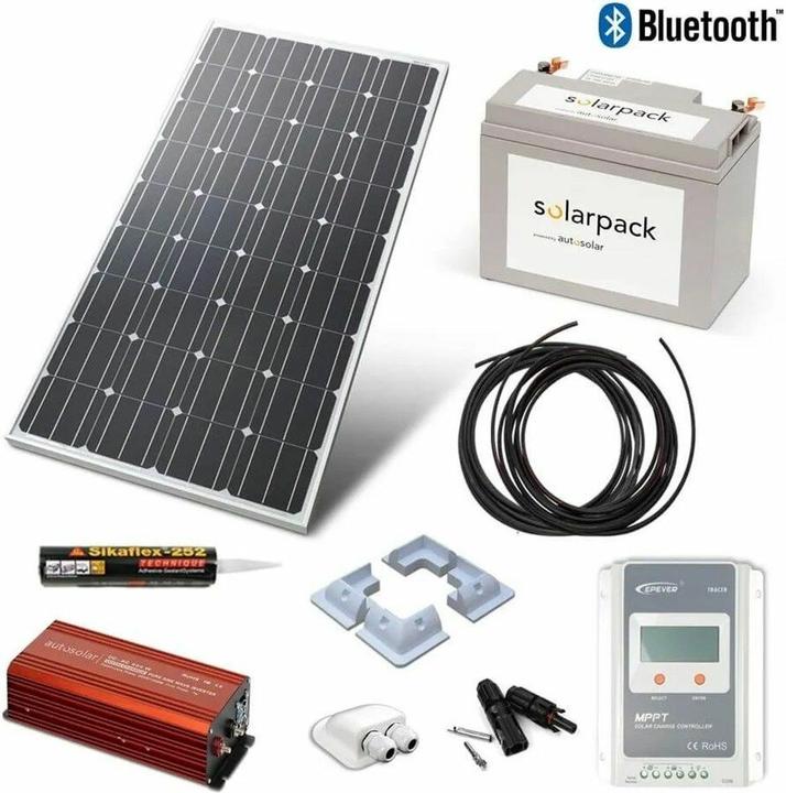 Autosolar Solar-Starterpaket 100W Solaranlage (100 W)