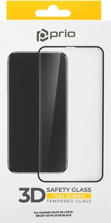 Produktbild prio 3D Panzerglas für Huawei Mate 40 Lite E/Enjoy 20 Plus5G schwarz (1 Stück, Huawei Mate 40E)