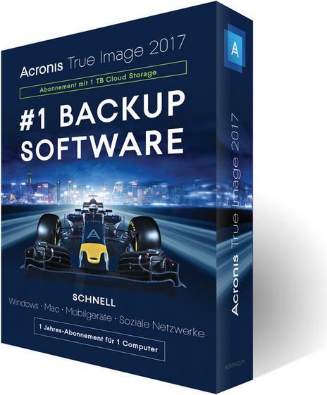 Produktbild Acronis True Image 2017 Cloud 1TB (1 User, 12 Monate)