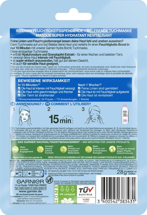 Produktbild Garnier Tissue Mask