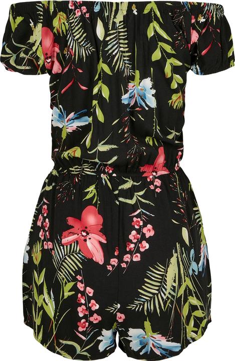 Actual product image Urban Classics Ladies AOP Off Shoulder Short Jumpsuit (4XL)