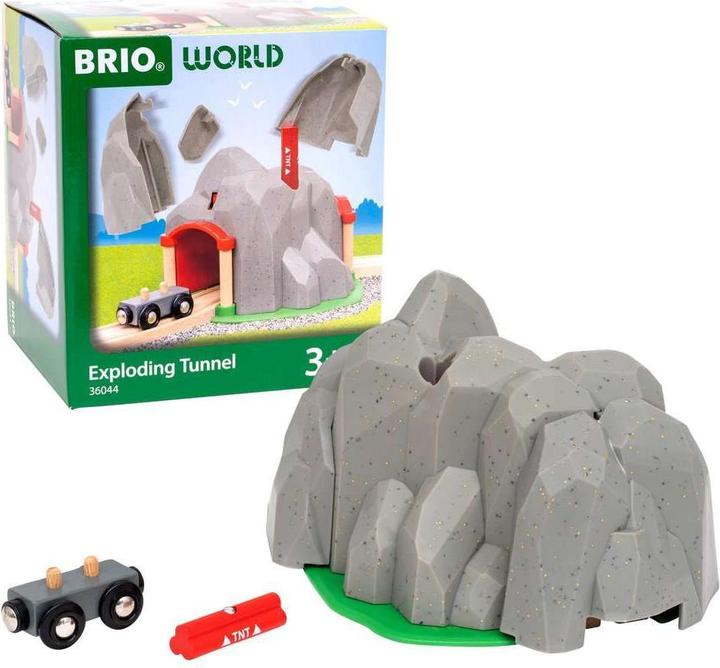 Produktbild Ravensburger BRIO World - 36044 Tunnel mit Sprengfunktion | Zugset für Kinder ab 3 Jahren