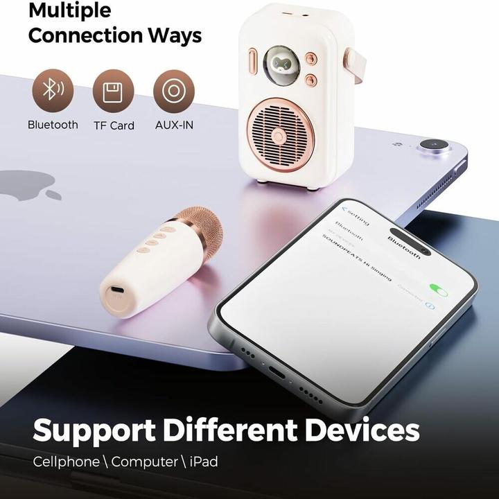 Actual product image Soundpeats Wireless Bluetooth Speaker Hi-sing (ivory)