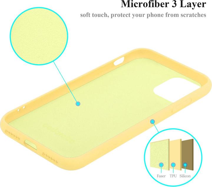 Actual product image Cadorabo TPU Liquid Silicone Case Cover (Apple iPhone 11 Pro Max)