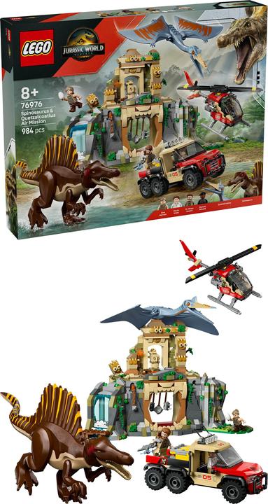 Actual product image LEGO Spinosaurier & Quetzalcoatlus: Hubschrauber-Einsatz (76976, LEGO DC)