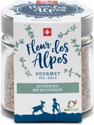 Sel des Alpes Fleur des Alpes Gourmet Salz mit Schweizer Biothymian (130 g)