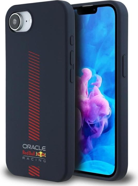 Actual product image Red Bull Case Silicone w/ Powerbar MagSafe for iPhone 16e navy blue (Apple iPhone 16e)