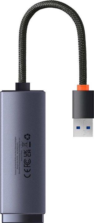 Produktbild Baseus Lite Series USB to RJ45 network adapter, 1000Mbps (gray) (USB 3.0, RJ45 (1x))