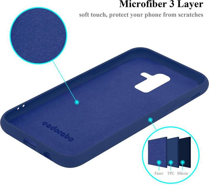 Actual product image Cadorabo TPU Liquid Silicone Case Cover (Samsung Galaxy J8 (2018))