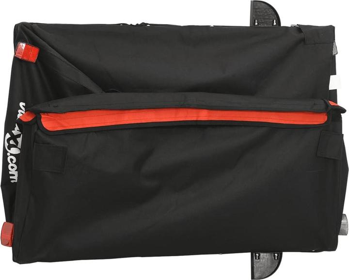 Produktbild VidaXL Lastenanhänger Schwarz und Orange 45 kg Eisen, Farbe