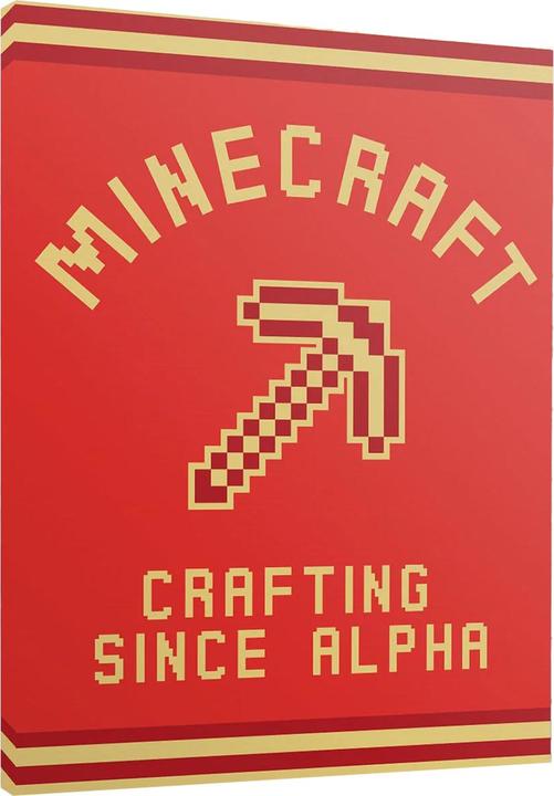 Image du produit Minecraft - Impression sur toile CRAFTING SINCE ALPHA (80 x 60 cm)