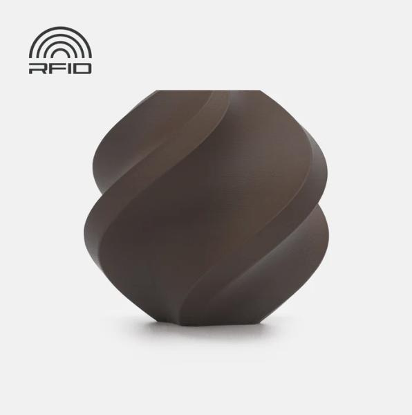 Image du produit Bambu Lab - PLA Matte Refill - Dark Chocolate - 1.75mm (PLA, 1.75 mm, Noir)