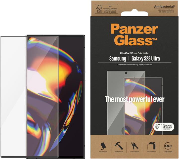 Image du produit PanzerGlass Ultra Wide Fit (1 pièce(s), Samsung Galaxy S23 Ultra)