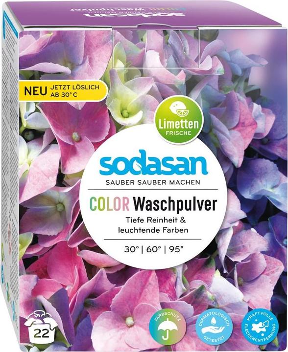 Sodasan Color Waschpulver Limetten Frische (22 Waschgänge, Pulver)