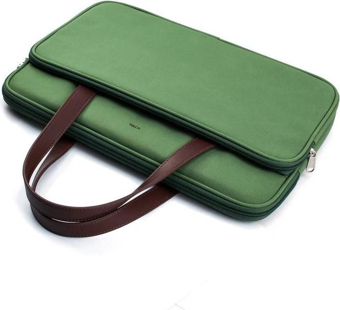 Actual product image JCPAL Milan briefcase Sleeve for 13/14-inch MacBook - Olive (14")