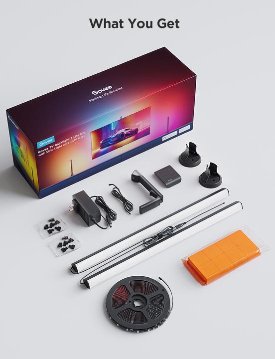 Produktbild Govee TV Backlight 3 Lite Kit (Warmweiss, RGBIC, 41 cm, Indoor)