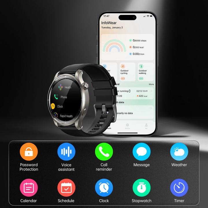 Actual product image Joyroom Smartwatch R-FV1 (Black)