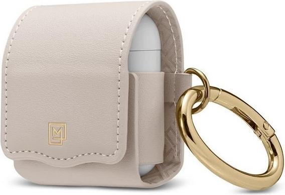 Actual product image Spigen La Manon AirPods Case PU Leather blady różowy/pale pink 074CS26377 (Headphone bag)