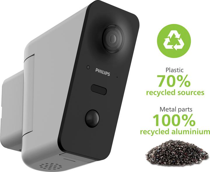 Actual product image Philips WelcomeEye View WiFi camera full HD 2K autotracking
