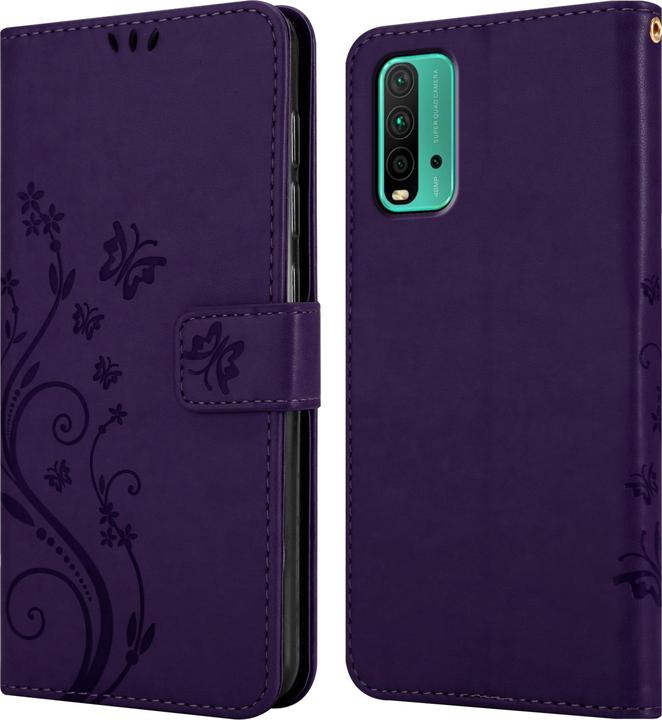 Image du produit Cadorabo Pochette Flower Book (Xiaomi Redmi 9T, Xiaomi Poco M3)