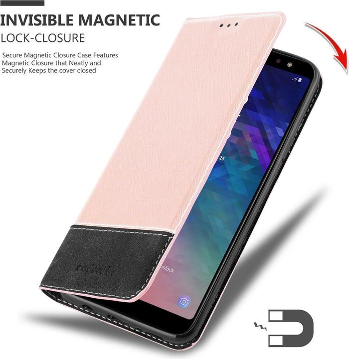 Productafbeelding Cadorabo X-Wallet hoes voor kunstleer pak (Samsung Galaxy A6+)