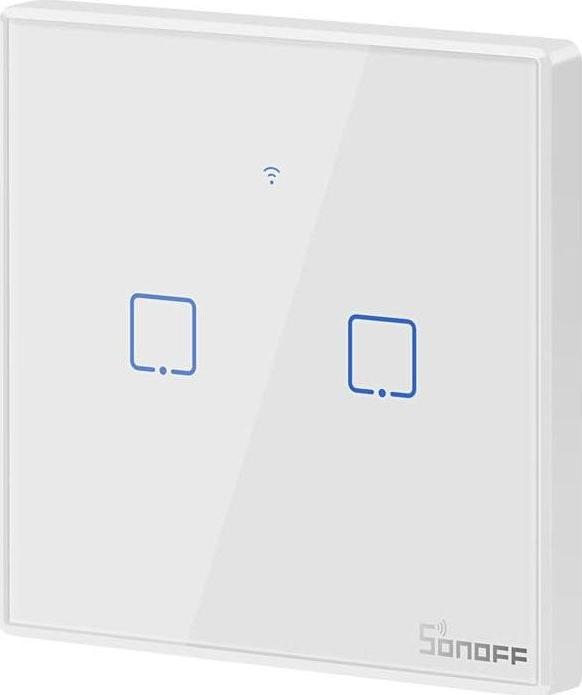 Actual product image Sonoff Smart Switch WiFi RF 433 T2 EU TX (2-channel) updated