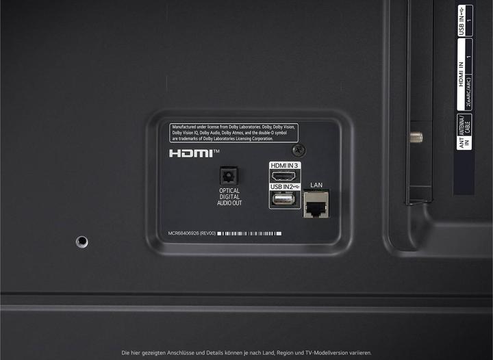Actual product image LG 55NANO82T6B (55", NANO82, Nano-Cell, 4K, 2024)