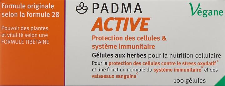 Nutritional values and ingredients Padma 28 active (100 Piece, Capsules, 87 g)