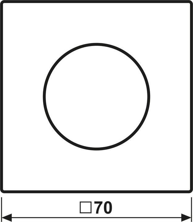 Actual product image JUNG Cover w.rotary knob LS1740 (70 x 70 mm)