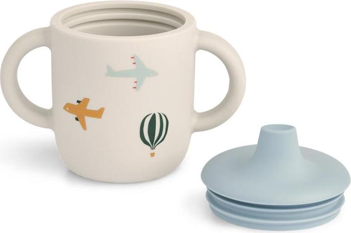 Produktbild Liewood Silikon Trinkbecher Schnabeltasse Cup Neil Aviator Ecru