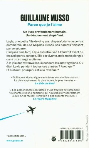 Produktbild Parce que je t'aime (Französisch, Guillaume Musso, 2017)