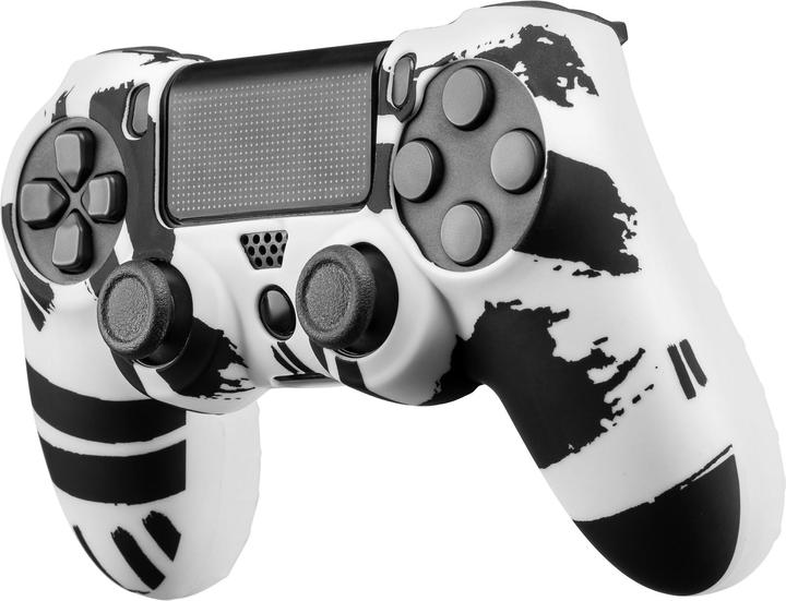 Produktbild Qubick Controller Skin Schwarz Weiss (PS4) (PS4)