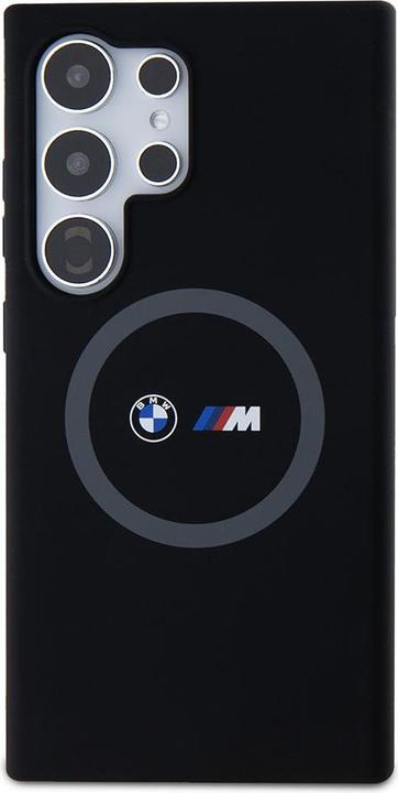 Actual product image BMW BMHML23SROK S928 czarny/black hardcase M Silicone Printed Ring MagSafe (Samsung Galaxy S24 Ultra)