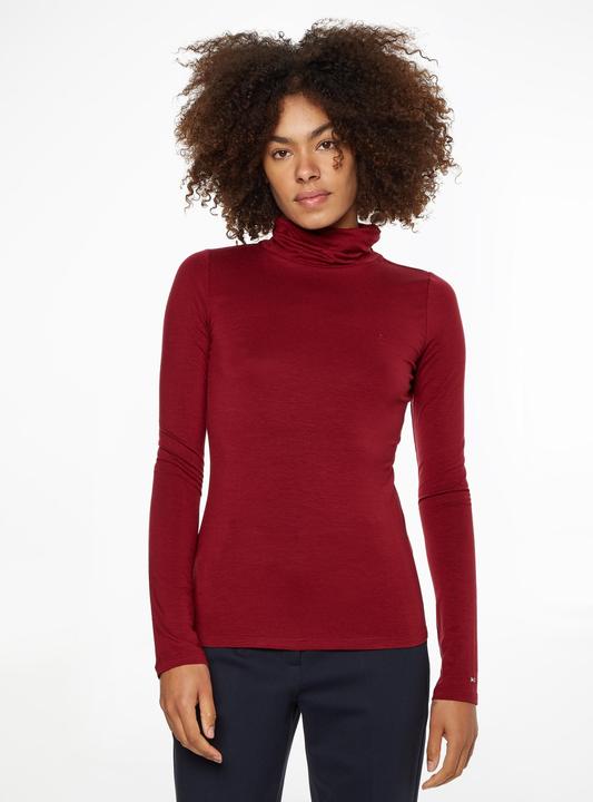 Actual product image Tommy Hilfiger Turtleneck jumper for women, slim turtleneck jumper made of soft Tencel (XS)