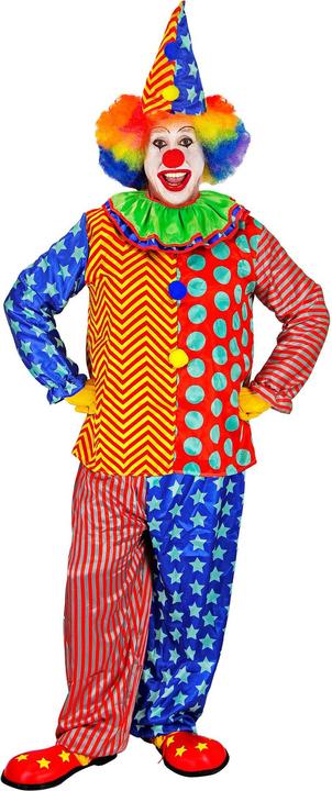 Produktbild Widmann Unisex Clown mit Oberteil mit Kragen, Hose, Hut (L)