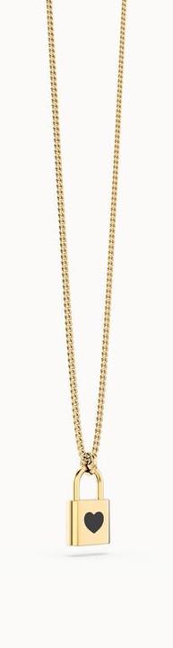 MTM Love Lock Necklace (Messing, 18k Gold, 43 cm)