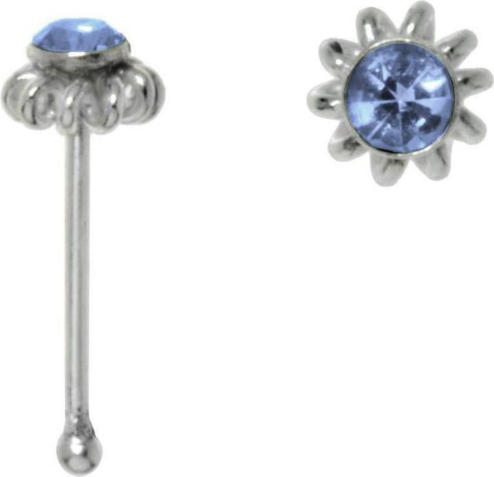 Bijouteria Nasenpiercing (Silber 925, Kristall)