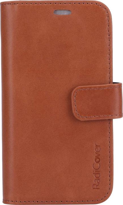 Produktbild Radicover Radiationprotected Mobilewallet Leather iPhone 12 Mini Exclusive 2in1 Magnetcover (Apple iPhone 12 mini)