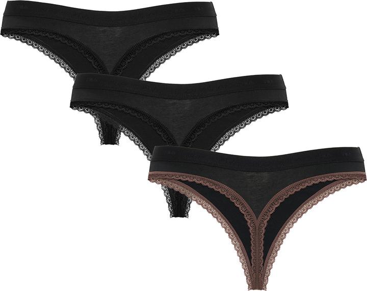 Produktbild FILA Woman String Elastic With Logo Pack Of 3 Pieces In (S, 3er Pack)