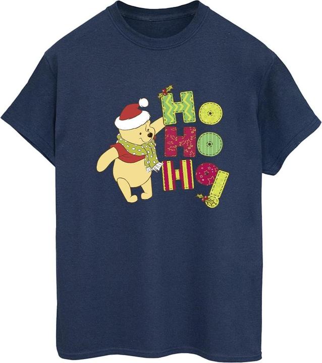 Disney Winnie The Pooh Ho Ho Ho Scarf TShirt (XXL)