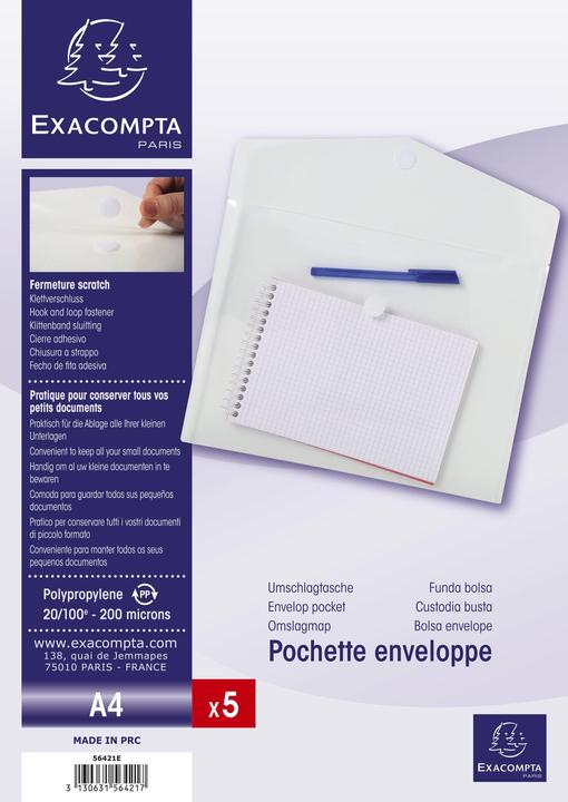 Image du produit Exacompta Prospekthülle (A4, 5 x)