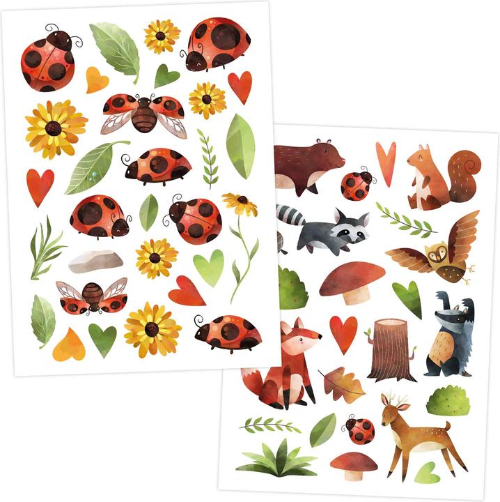 Actual product image Papierdrachen Metallic Tattoo Set 6 - Beach Vibes