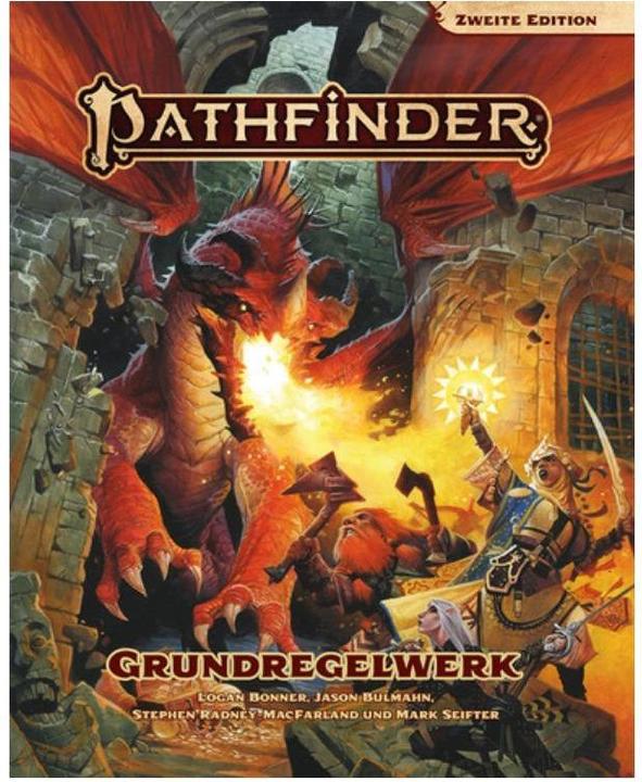 Actual product image Pathfinder 2 - Grundregelwerk, Taschenbuch, 640 Seiten (DE-Ausgabe) (German, Bulmahn Bonner, logan, Giorgio Falconi, Jason Bulmahn, Wayne Reynolds, Mark Seifter, Logan Bonner, 2020)