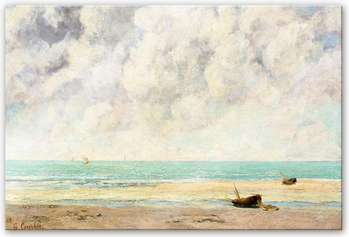 Actual product image Trenddeko Courbet - The calm sea (100 x 70 cm)