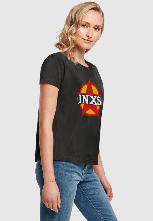 Actual product image Merchcode Ladies INXS - Circle Star Logo Box Tee - 181611 (M)